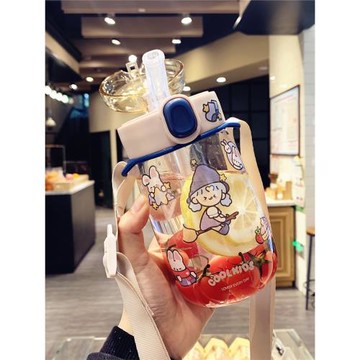 創意可愛成人吸管杯ins風高顏值便攜水杯女夏季韓版學生塑料杯子