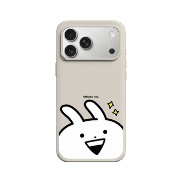 iPhone 17 Pro Max SolidX 貝殼灰 - Usagyuuun 小突兔 - 炙熱的眼神