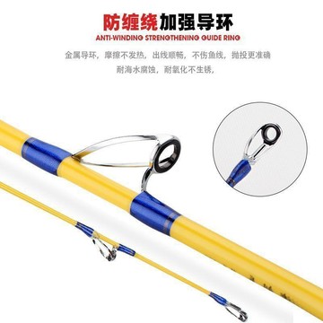 快抽鐵板竿鐵板竿海釣海釣實心近海船竿八爪魚竿白果子船釣竿單杆垂釣用品釣竿 偷跑竿 萬能竿