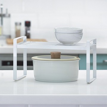 【Sim'n Coz】廚房可堆疊層架/收納架(白S)