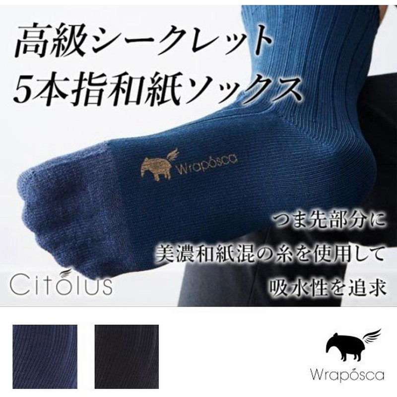 靴下 メンズ シトラス5 1畦 高級シークレット 5本指和紙ソックス 25 28cm メンズソックス 瀬川靴下株式会社 代引不可 通販 Lineポイント最大0 5 Get Lineショッピング