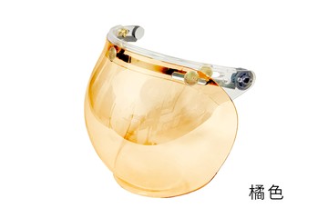 【復古帽專用】EVO全彩泡泡鏡第二代 橘色 V8-1-B1