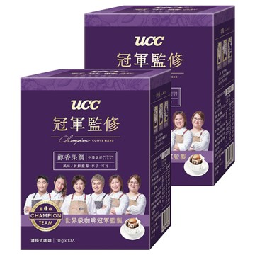 UCC Champion Coffee Blend 冠軍監修 醇香果調濾掛式咖啡  10g  10包  2盒