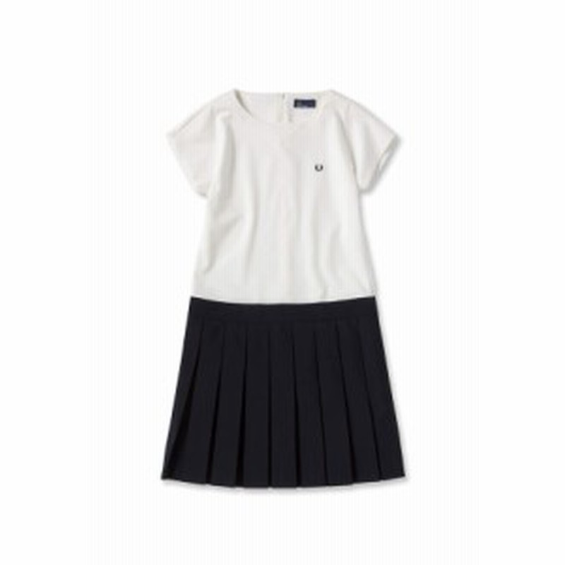 フレッドペリー Fred Perry F95 09 Women Block Pleated Dress ブロックプリーツドレス Off White 通販 Lineポイント最大1 0 Get Lineショッピング