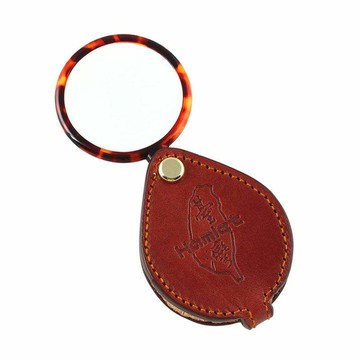 3.8x/11.2D/40mm 台灣製真皮皮套攜帶型放大鏡 A039