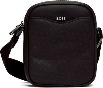 BOSS 黑色 Monogram Pocket Reporter 斜挎包