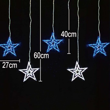 LED 160燈星星造型冰條燈附ic藍白 D-I-160-BW+IC