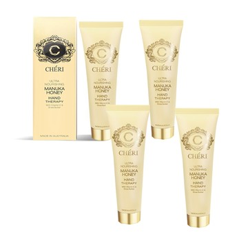 【澳洲 Cheri】頂級養護曼努考蜂蜜護手霜-4入組 75ml/瓶