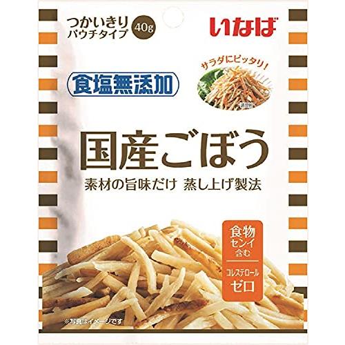 いなば食品 いなば 国産ごぼう 食塩無添加 40g×10個