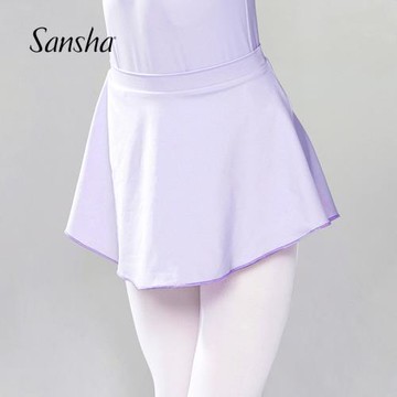 Sansha 法國三沙兒童舞蹈裙女 A字裙芭蕾舞練功半身裙短裙運動裙