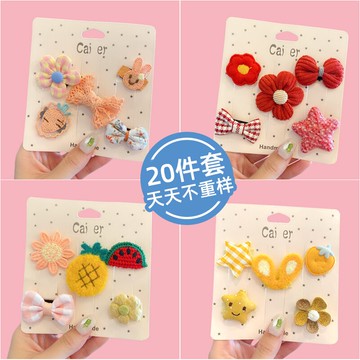 嬰兒發夾女童不傷發嬰幼兒汗毛夾女寶寶夾子頭飾胎毛發卡兒童發飾