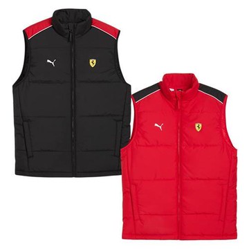 Puma 背心外套 男裝 法拉利 MT7 歐規 黑/紅【運動世界】63276301/63276302