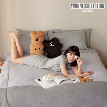 YVONNE 以旺傢飾 S more 雙人四季被-寧靜灰（DINOTAENG）