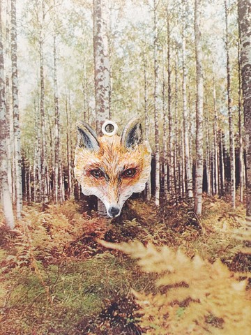 手繪墜子 - 狐狸 / Red fox / アカギツネ