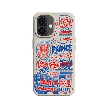 iPhone 16 SolidX 貝殼灰 - FFF - Bleu collectif