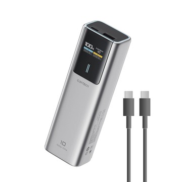 CUKTECH 酷態科 10號 150W 行動電源 10000mAh 可充筆電 Wh標示 可上飛機 (PB100P) - 金屬灰