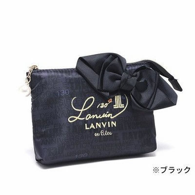LANVIN ランバン collection ポーチ 130周年記念 リボン