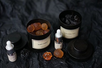 台灣獨家授權-手工能量鐵罐(車用)琥珀水晶擴香石-送擴香精油10ml