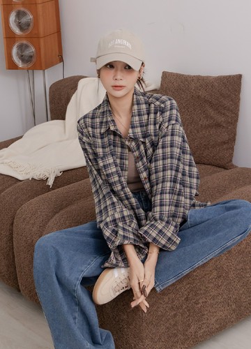 多功能格紋襯衫