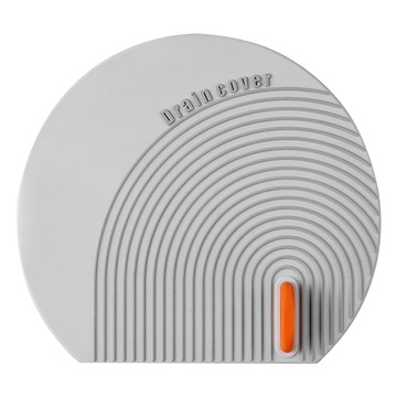 防臭地漏蓋 淺灰 PVC軟膠材質  14 x 15.5cm  1組