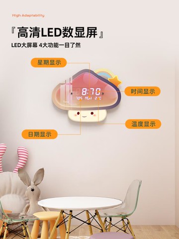 萬年歷2022新款網紅鐘表掛鐘客廳輕奢電子鐘掛墻現代簡約創意時鐘