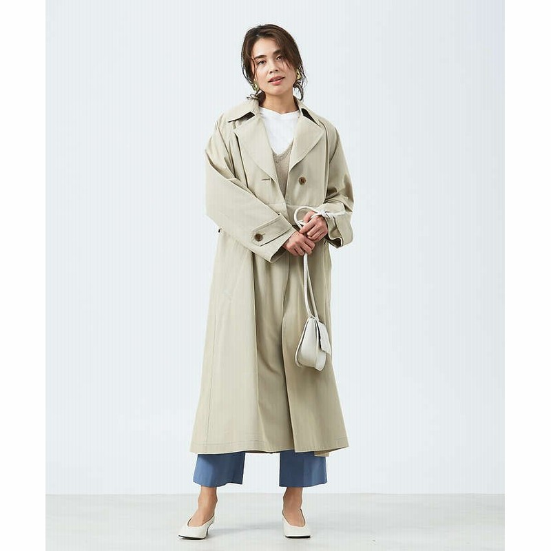 カリテ シャンブレー2wayコート レディース ベージュ 38 Qualite 通販 Lineポイント最大1 0 Get Lineショッピング