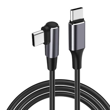 【台灣現貨】100W彎頭PD快充線 雙頭Type-C線 超級充電線 C to C快充線 筆電手機通用 PD線 彎頭快充線