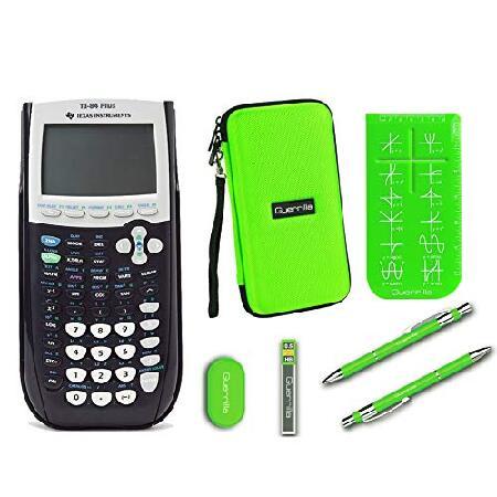 Texas Instruments TI-84 Plus グラフ計算機   ゲリラジッパーケース   必須グラフ計算機アクセサリーキット (グリーン) 並行輸入品