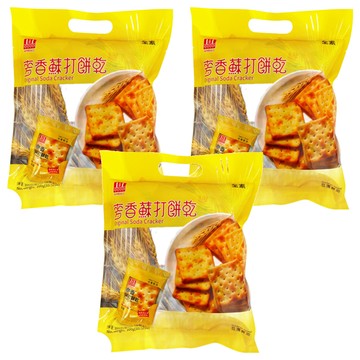 安堡 麥香蘇打餅乾  300g  3袋