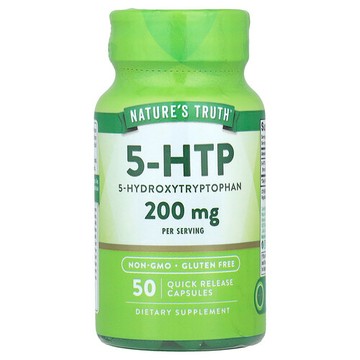 Nature's Truth, 5- HTP，200 毫克，50 粒速釋膠囊（每粒膠囊 100 毫克）