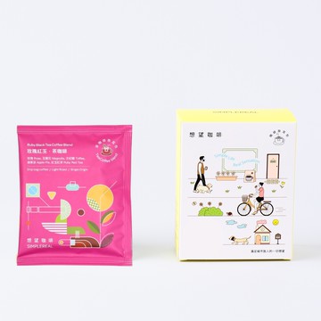 玫瑰紅玉．茶咖啡掛耳包(中焙)｜玫瑰、玉蘭花、太妃糖、蘋果派、紅玉紅茶 5入 (Coffee Stopover聯名)