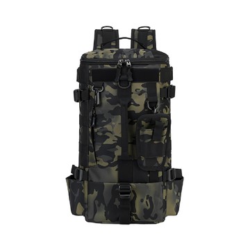 JAR嚴選 戶外防水多功能雙肩背包  23 x 16 x 45cm  軍綠迷彩