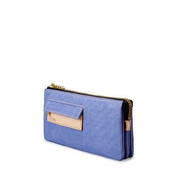 Soldier 多夾層拉鍊長夾-暖陽橙