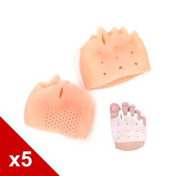 糊塗鞋匠 優質鞋材 J54 五趾蜂窩前掌套 5雙