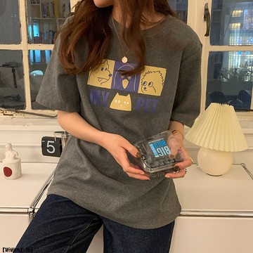 小個子春秋款內搭打底衫韓版寬鬆顯瘦純棉正肩半袖女裝潮