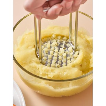 日本304不銹鋼土豆泥壓泥器嬰兒輔食壓薯泥器搗泥器雞蛋搗碎神器