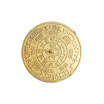 黃銅平面鏡 菩提鏡 十二生肖銅 鏡銅 八卦鏡掛件擺件工藝品