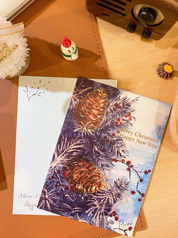 【耶誕明信片-星星漫天款】耶誕森林