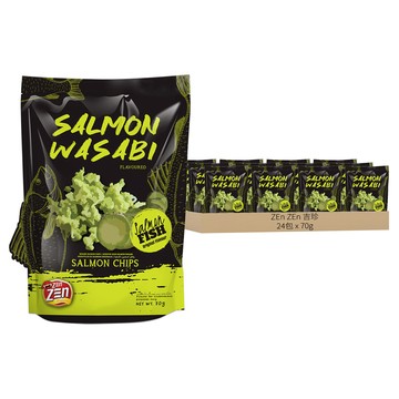 ZEn ZEn 吉珍 大馬讚讚來鮭魚片 山葵味  70g  24包