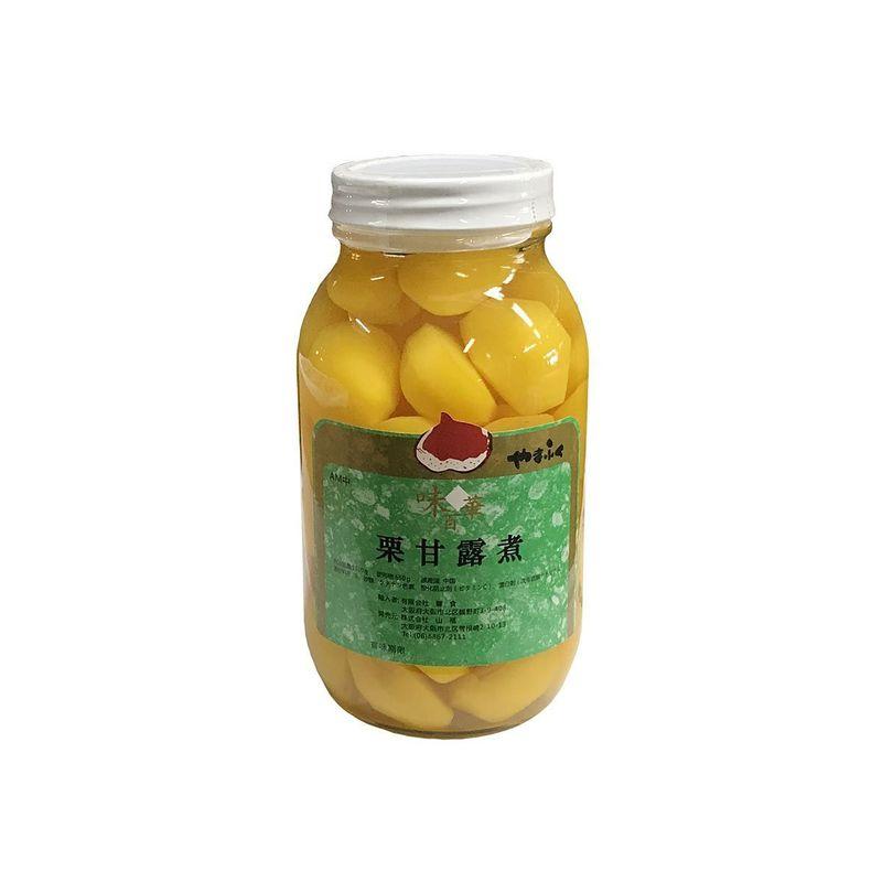 中国産 栗甘露煮 AS?AMサイズ 1100g（固形量650g）瓶入り