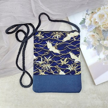 電話包/肩背包/斜背包/手機袋 / 手機包 ~ 仙鶴  (PB-018)