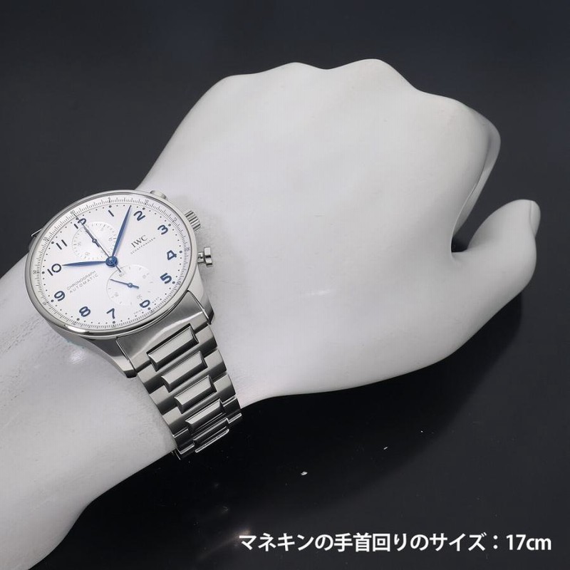 IWC ポルトギーゼ クロノグラフ シルバー 青針 IW371617 中古 メンズ ...