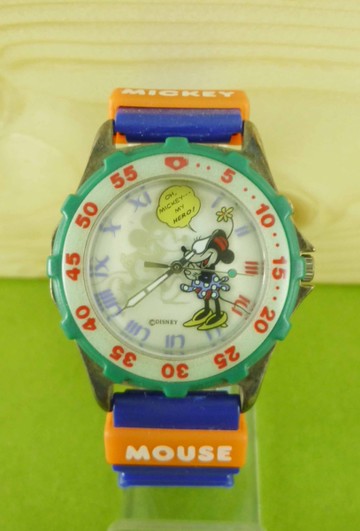 【震撼精品百貨】米奇/米妮_Micky Mouse~手錶~藍綠米妮