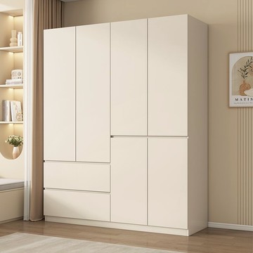 開發票 衣櫃 衣櫥 實木大衣櫃落地家用臥室定制衣櫃組合出租房簡易櫃子新款收納衣櫥S053快速出貨