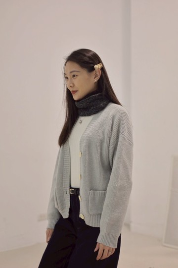 內刷毛針織圍脖 多色