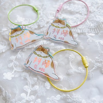 唐貓 米克斯 匙扣 吊飾 掛件 鐳射 手繪 可愛 禮物 客製