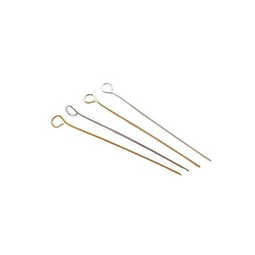 Ala-18K14K色保色包金配件9字針串珠針圓頭T針diy耳環飾品掛件材料