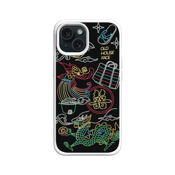 iPhone 15 SolidX 白 - 老屋顏 Old House Face - 台灣霓虹