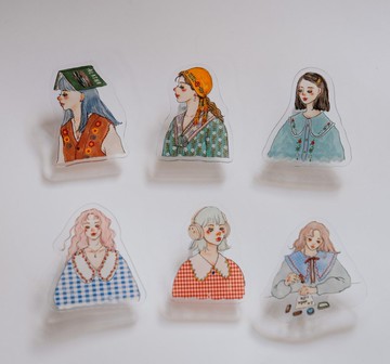 甜蜜慢旅A slow journey系列 壓克力夾 六款