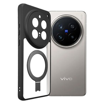 Metal-Slim Vivo X200 Pro TPU+壓克力 雙料膚感防摔磁吸支架保護殼